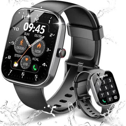 Smart Watch 1.91" HD Screen Smartwatch for Men Women(Answer/Make Call) Fitness Watch with Heart Rate/Sleep Monitor/Steps Monitor 110+ Sports Modes IP68 Waterproof Activity Trackers for Android iOS