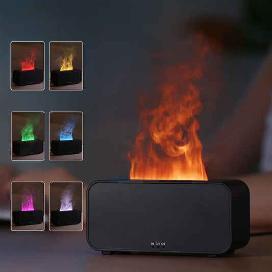 Timing Simulation Aroma Diffuser Usb Household Flame Humidifier Aromatherapy Machine Spray Air Flame Humidifier Diffuser