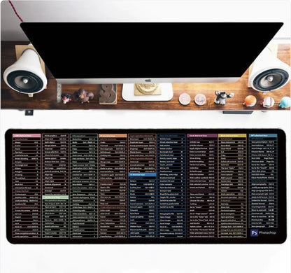 Shortcut Key Guide Mouse Pad