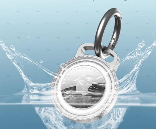AirTag Metal Protective Case with Keychain and Waterproof