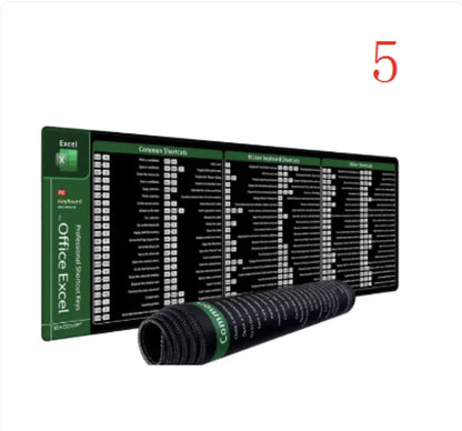 Shortcut Key Guide Mouse Pad