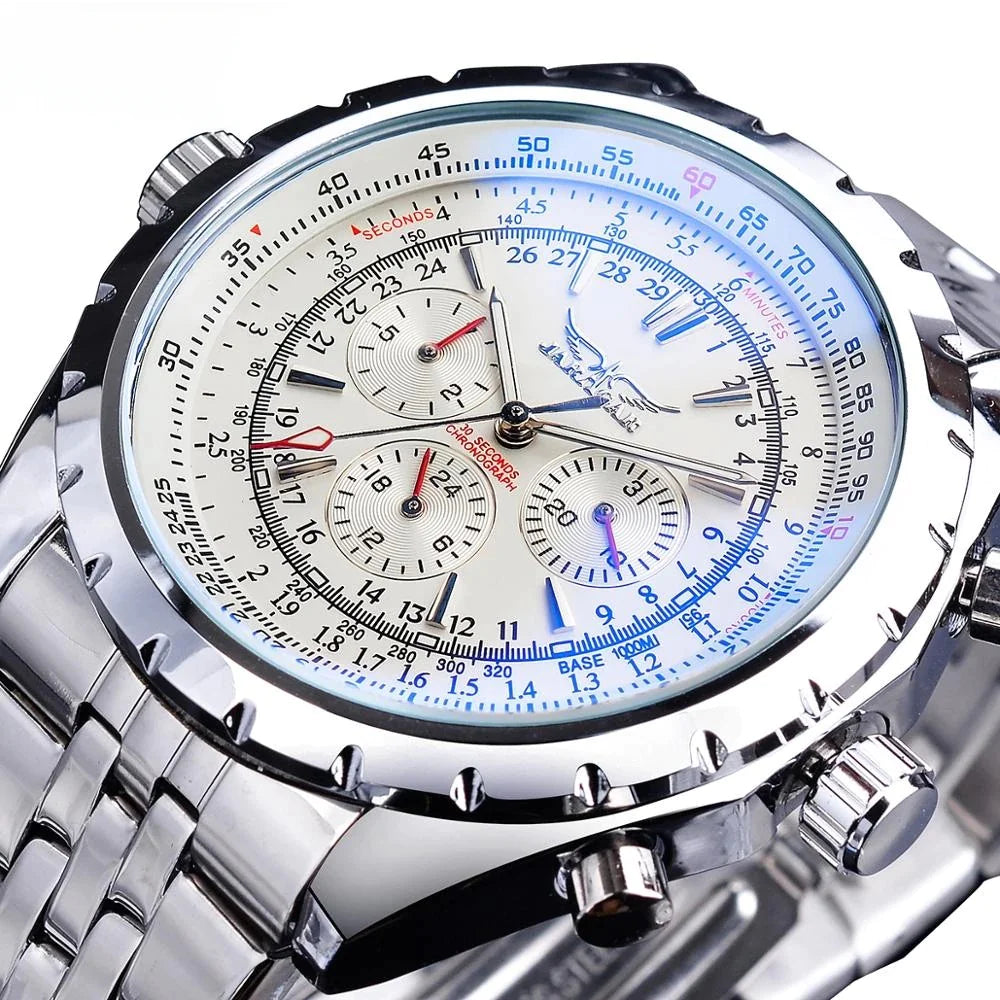 Jaragar Men's Automatic Mechanical Watch with Calendar