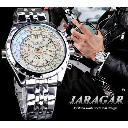 Jaragar Men's Automatic Mechanical Watch with Calendar