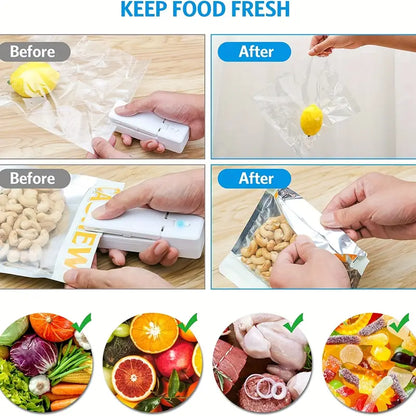 Mini Bag Sealer - Rechargeable Handheld Heat Sealing Tool