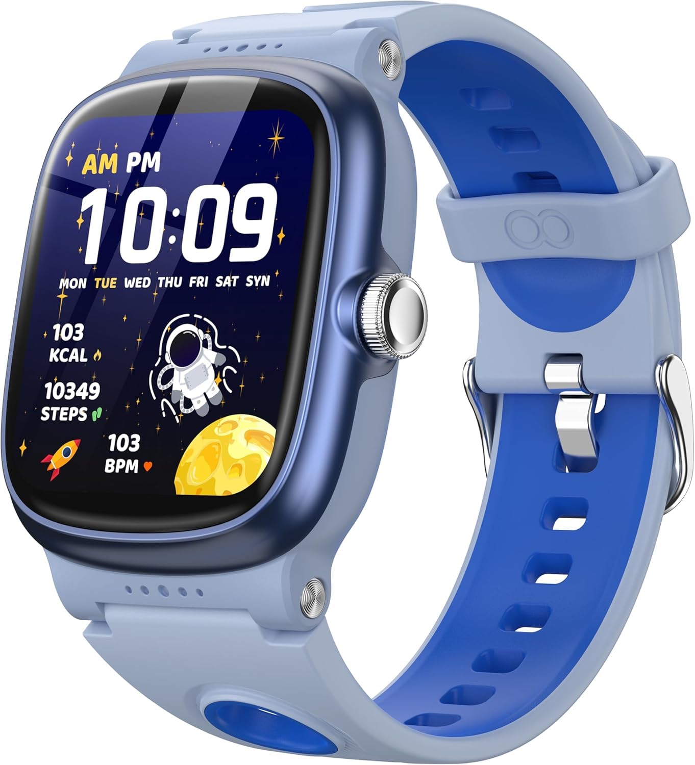 Smart Watch for Kids Smart Watch for Boys Girls with Sleep | Health | Activity Tracker Games Alarm IP68 Waterproof Kids Fitness Watch with Pedometer Family Account Toys Gifts for Kids Aged 4-16