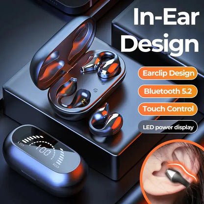 TWS Bluetooth 5.2 Wireless HiFi Stereo Earhook Headphones