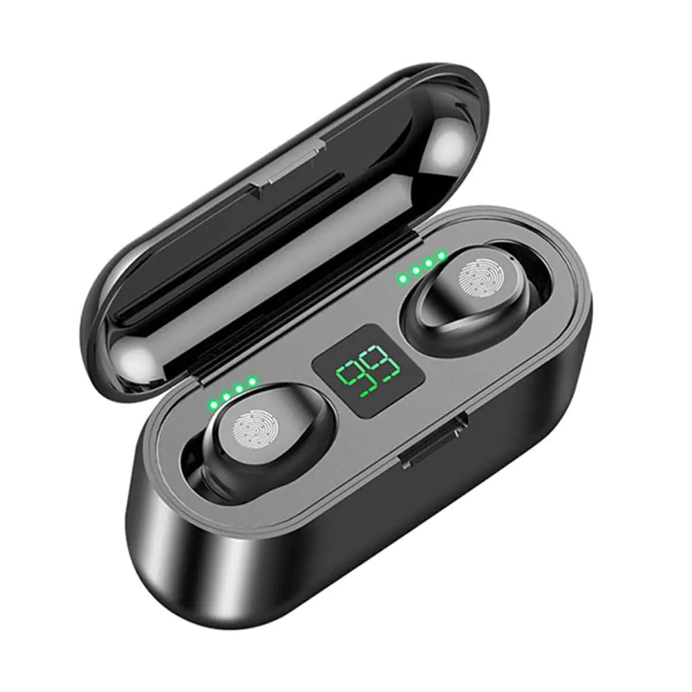 Touch Control Wireless Bluetooth Earphones Mini F9 5.0 TWS IPX5 Waterproof Touch Wireless Stereo Bluetooth Headset Mini Stealth Sports Headphones