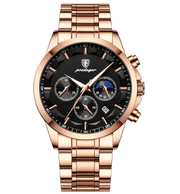 Waterproof Multifunctional Men’s Quartz Sports Watch